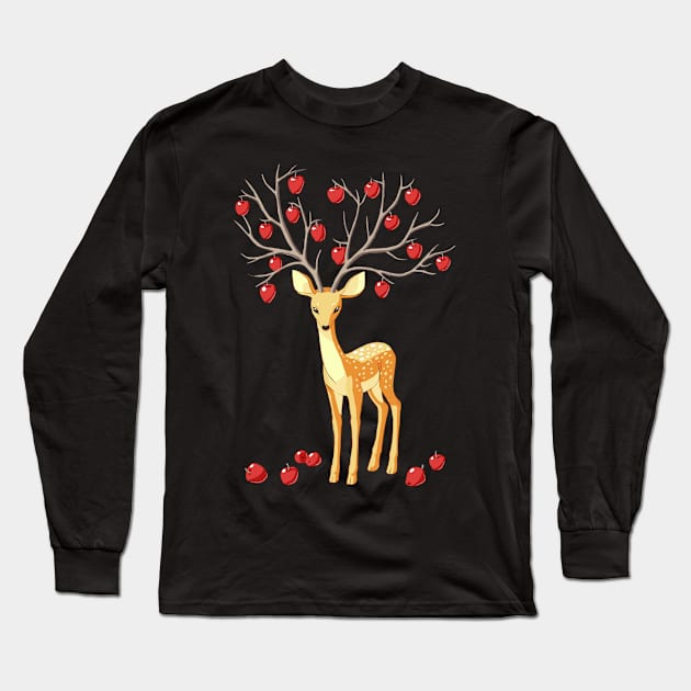 Autumn Fawn Long Sleeve T-Shirt by Freeminds